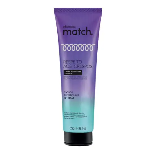 Creme Modelador Crespos Match Respeito Aos Cachos, 290ml - 0