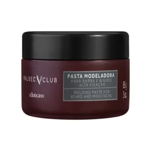 Pasta Modeladora Barba E Bigode Malbec Club, 85g - 0