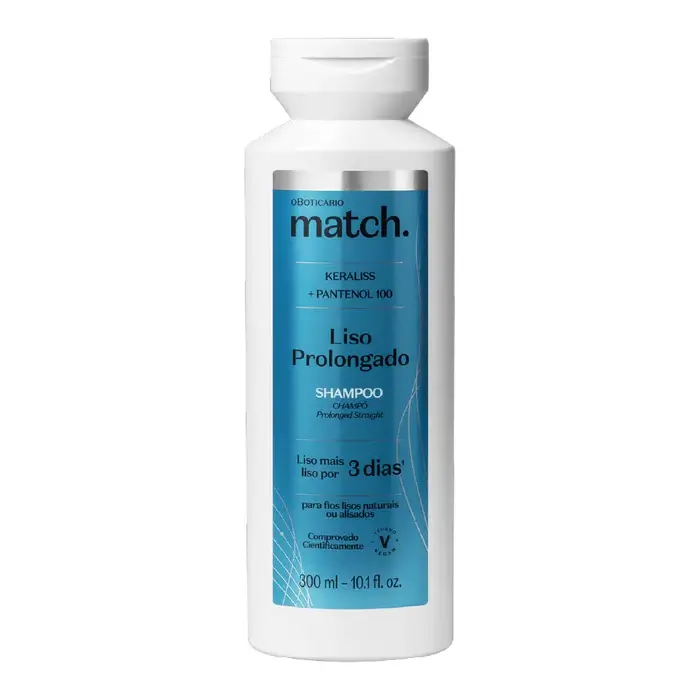 Shampoo Match Liso Prolongado, 300ml - 0