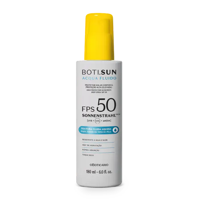 Protetor Solar Corporal Spray Acqua Fluido FPS50, 180ml - 0