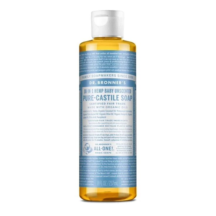 Dr. Bronner’s 18-in-1 Liquid Soap Baby-Mild 240 ml – 0