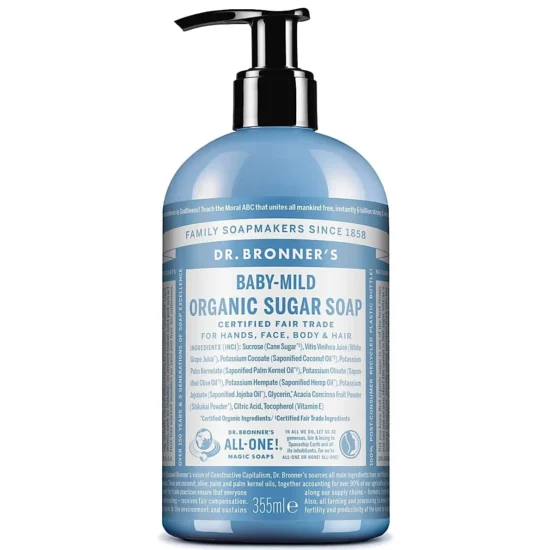 Dr. Bronner’s Organic Sugar Soap Baby-Mild 355 ml