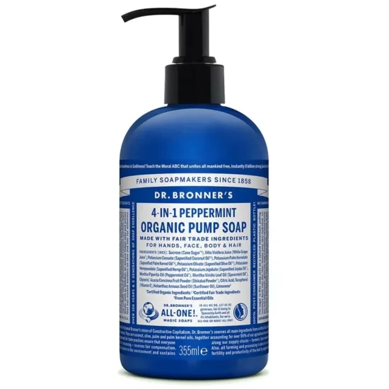 Dr. Bronner’s Organic Sugar Soap Peppermint 355 ml