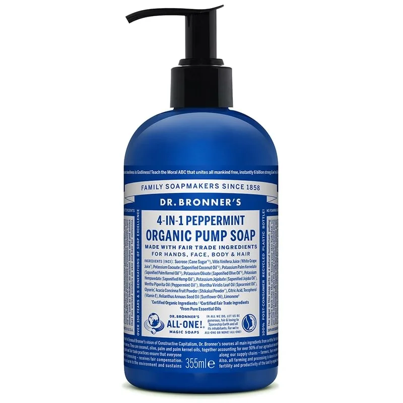 Dr. Bronner’s Organic Sugar Soap Peppermint 355 ml – 0