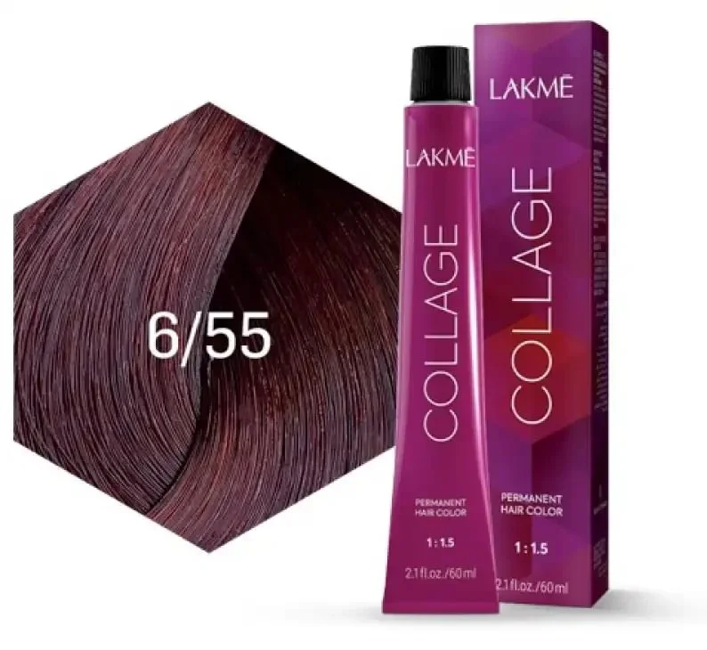 Lakme Collage 6/55 Permanent Color 60ml – 3