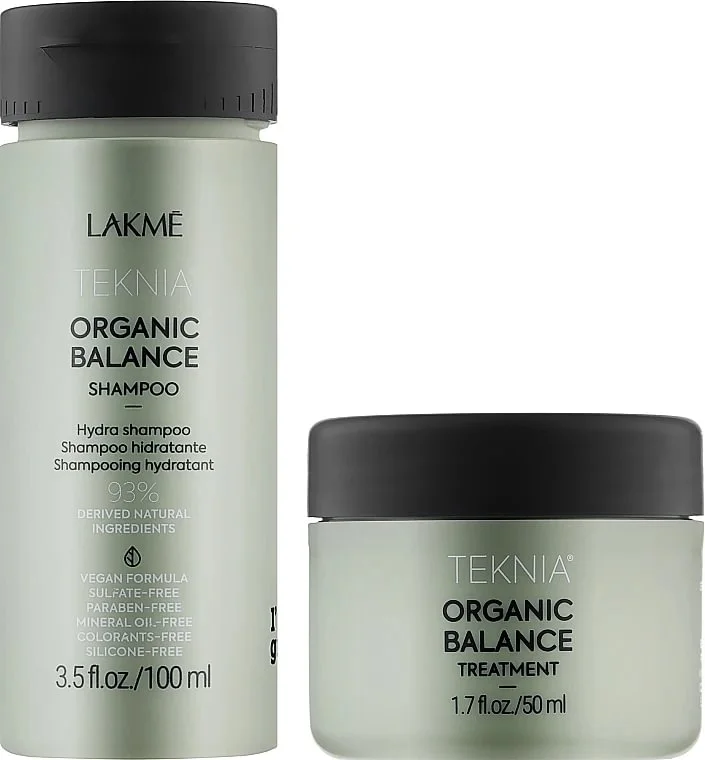 Lakme Teknia travel pack Organic Balance: Shampoo 100 ml + Treatments 100 ml – 1