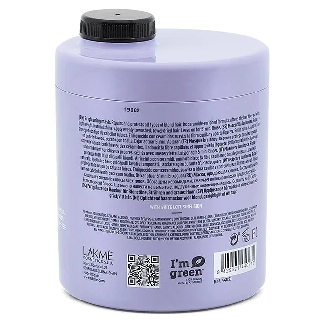 Lakme Teknia White Silver Mask 1000ml – 1