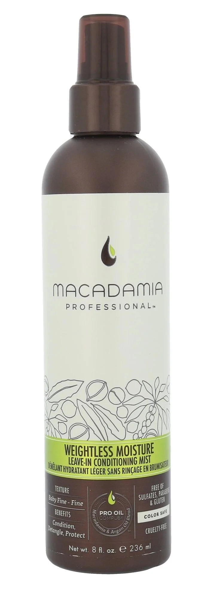 Macadamia Weightless Moisture conditioning mist 236ml – 0