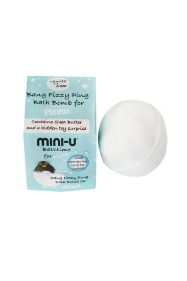 Mini-U Bang Fizzy Pink bath bomb white 50g