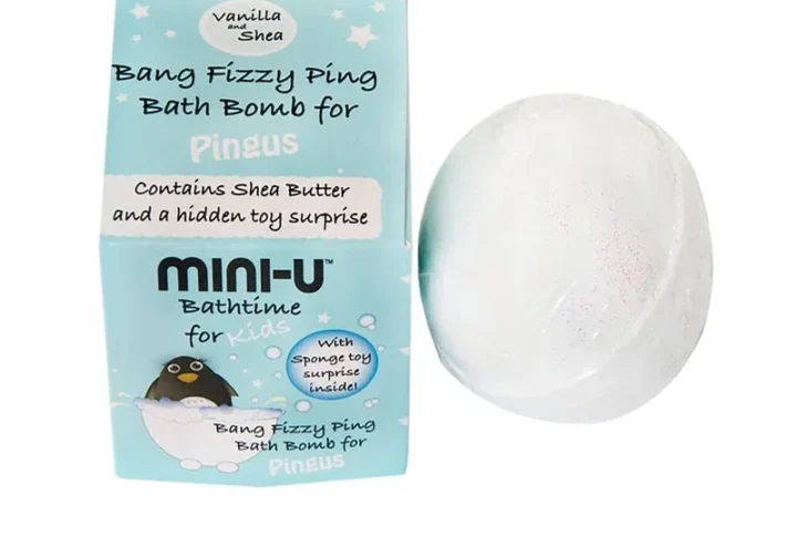 Mini-U Bang Fizzy Pink bath bomb white 50g - 0