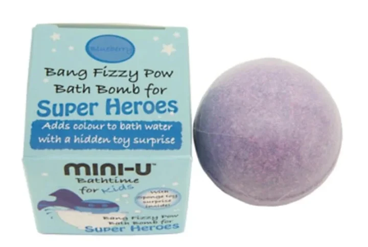 Mini-U Bang Fizzy Pow Bath Bomb Purple 50 g - 0