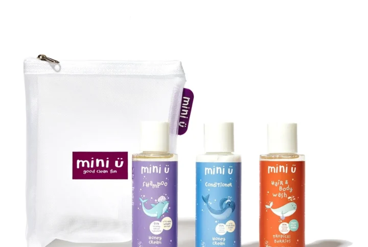 Mini-U Hair and Skincare set: Honey Cream Shampoo 100ml + Honey Cream Conditioner 100ml + Tropical Berries Hair & Bodywash 100ml - 0