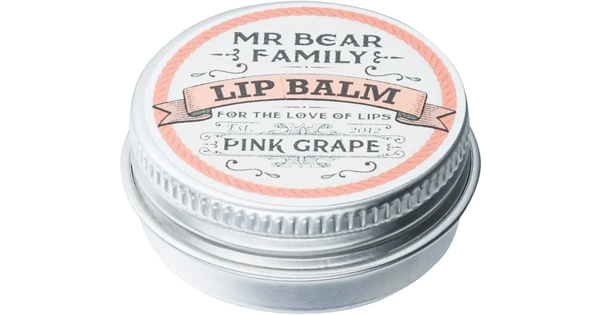 Mr Bear Family Lip Balm Pink Grape 15ml – 1